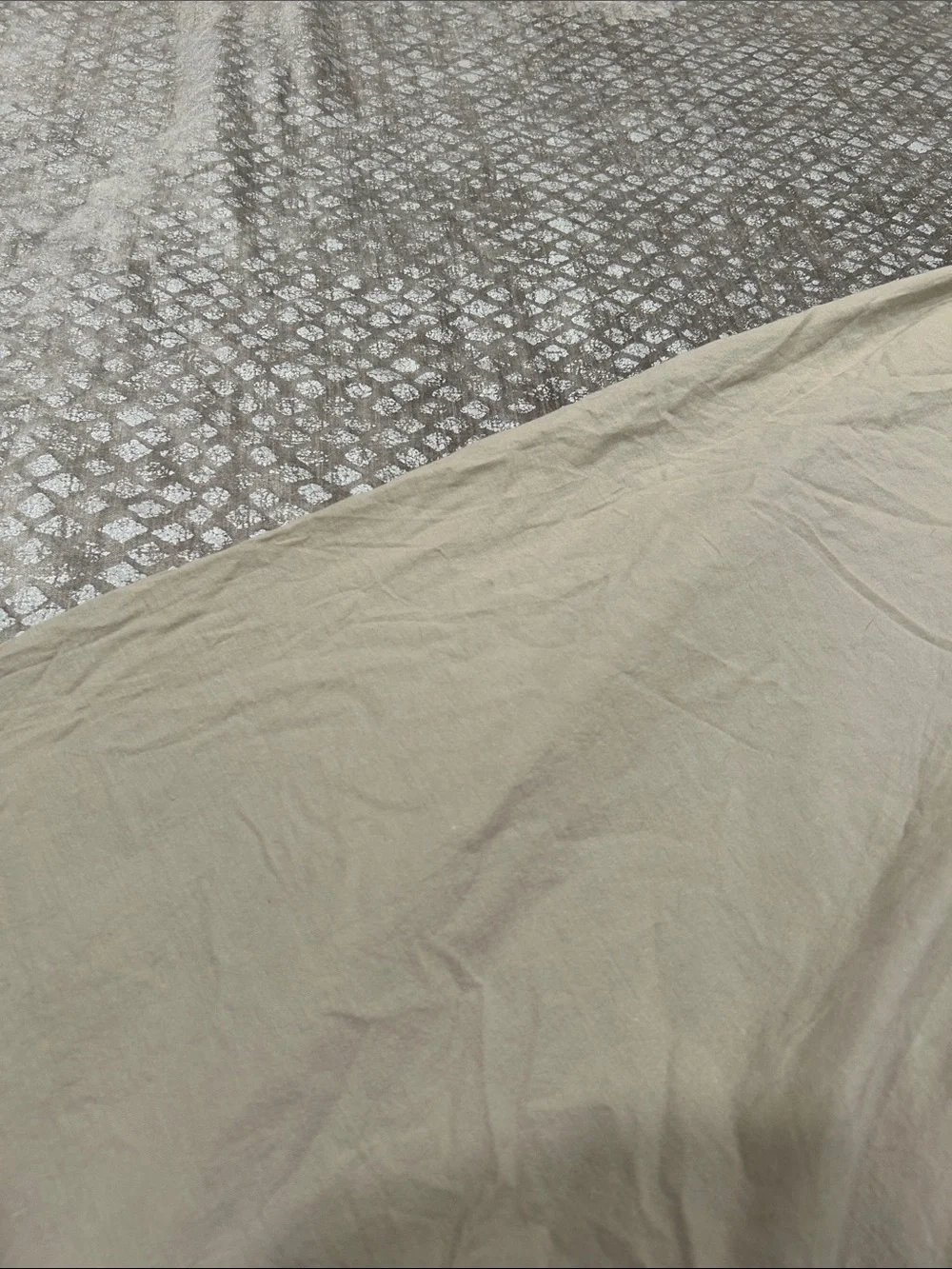 West Elm Silver Gray Velvet Textured Duvet Cover
